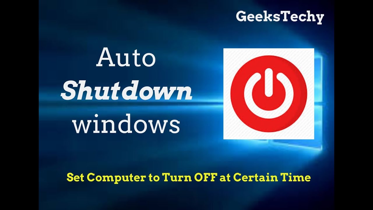 how to schedule auto shutdown in windows (7,8,10)| schedule automatic ...