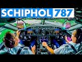 Piloting BOEING 787 into Amsterdam Schiphol