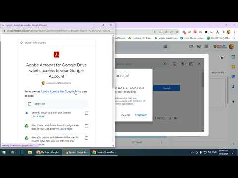 Install Adobe Acrobat for Drive Extension (Google Drive)