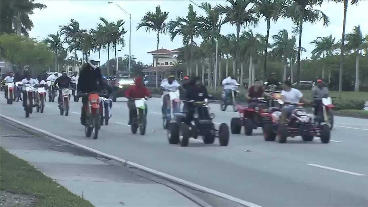 Riders arrested on various charges after 'Bikes Up, Guns Down' ride