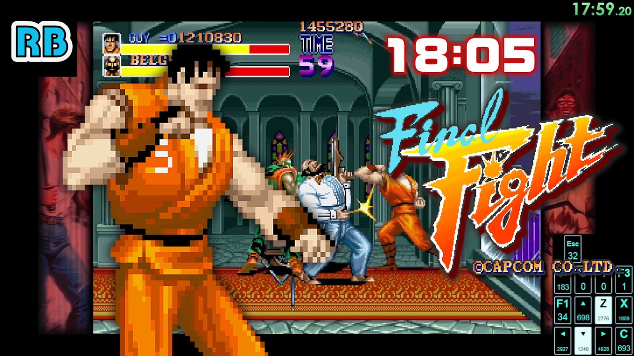 2018 [60fps] PC Final Fight Guy Speedrun 18m05s ALL - YouTube