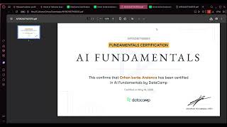 Datacamp Sertifika FUNDAMENTALS CERTIFICATION