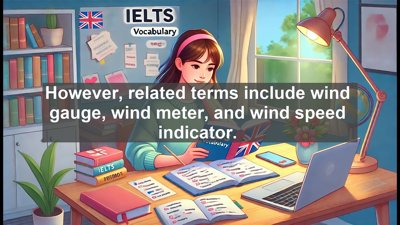 IELTS 8.0 Vocabulary Lesson: Anemometer - Meaning, Common errors, Synonyms and Antonyms
