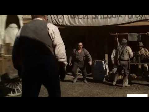 Dan Dority and Captain Turner deadwood fight scene