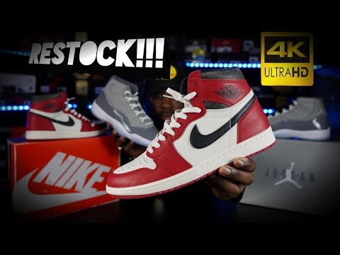 COOL GREY 11s & LOST & FOUND JORDAN 1 RESTOCK!!!!!.. - YouTube