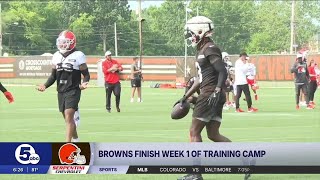 What's happened in the first week of Browns Training Camp 2025