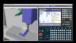 CNC Simulator – Face Milling Operation in Mitsubishi Compatible Mill Machining Simulation