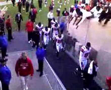 Stephen Nicholas leaving the field