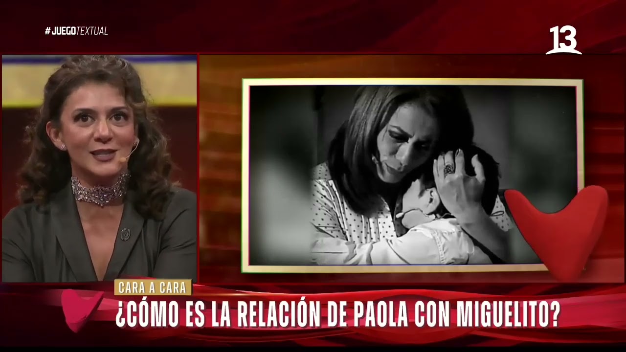 Paola Troncoso y la especial relación con Miguelito. Juego Textual, Canal 13.