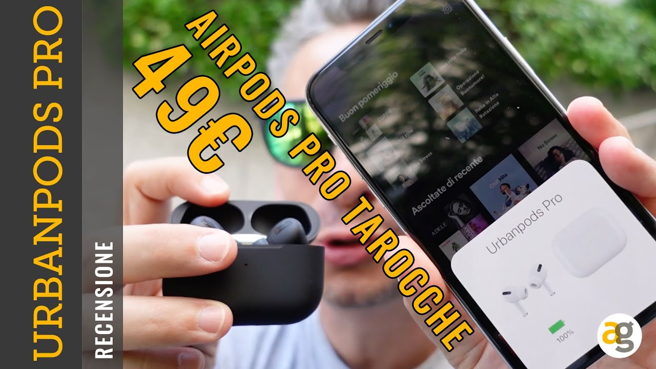 AirPods pro a 49 euro!? TAROCCATE! Recensione UrbanPods pro - YouTube