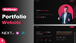 Personal Portfolio Website Using Reactjs and Tailwind css - Nextjs portfolio 2023 - Deploy