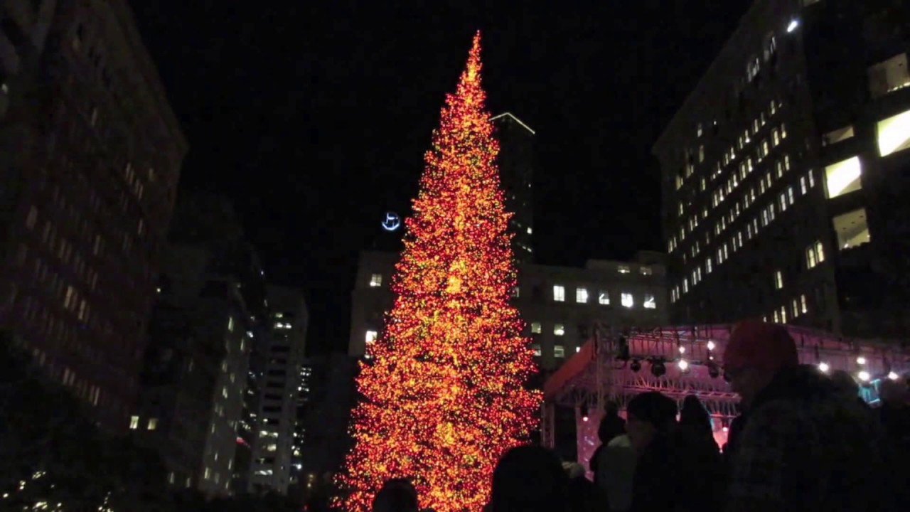 555 California Street Holiday Tree Lighting Financial District San