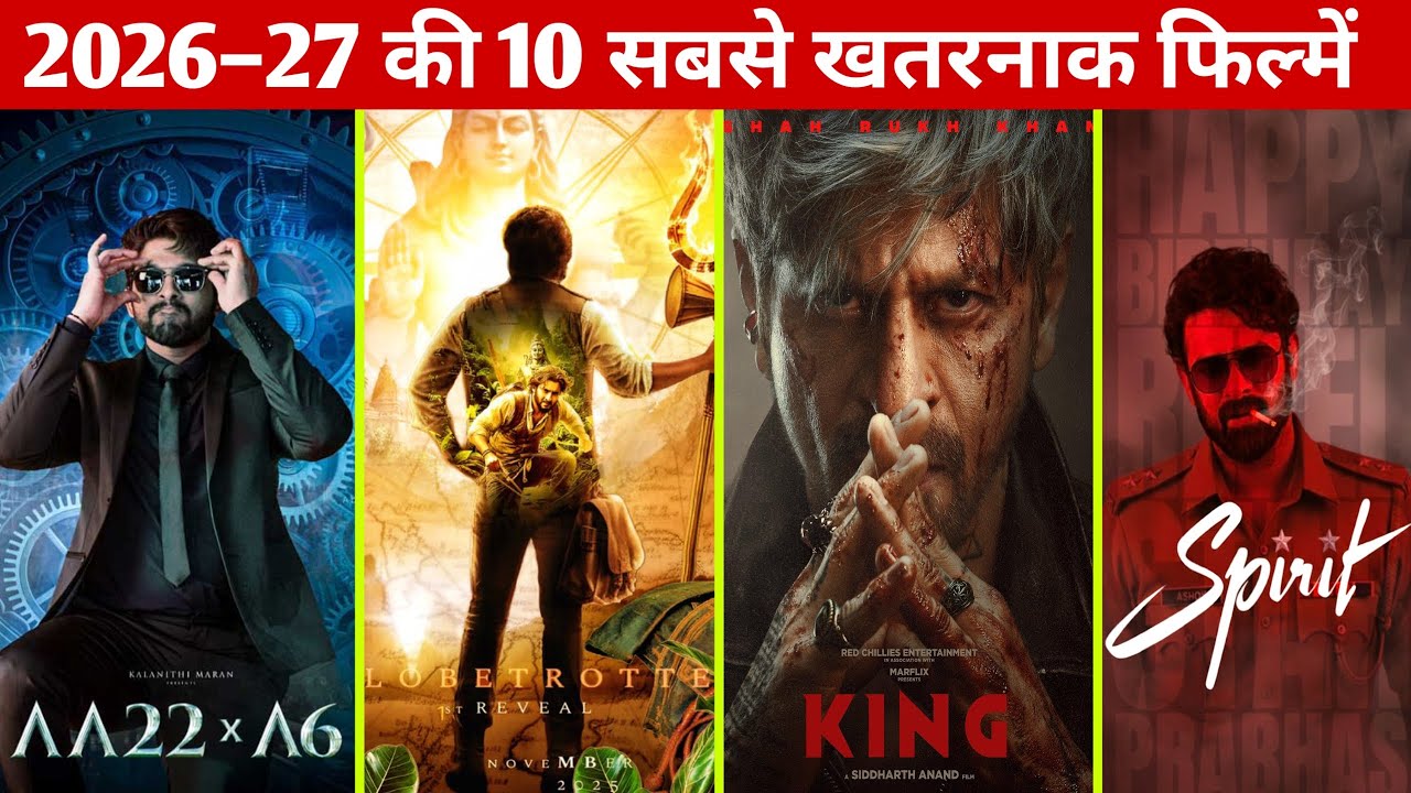 💥 Top 10 Biggest Upcoming Indian Movies 2026/27 | Bollywood vs South Mega Action Films | 