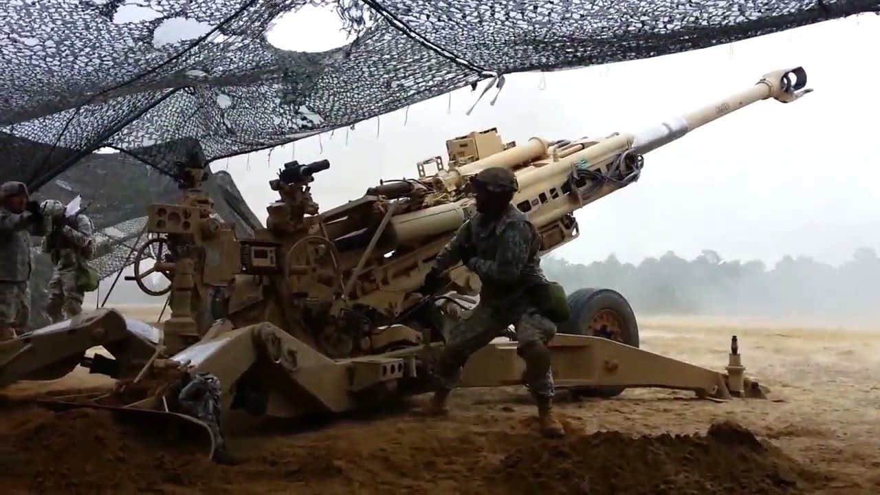 M777 Cannon howitzer Firing YouTube M777 Cannon howitzer Firing YouTube
