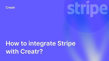 Integrate Stripe With Creatr | #integration with Stripe | No Code Stripe