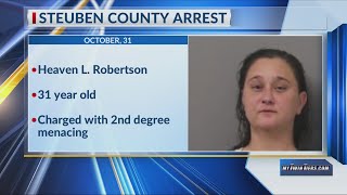 Heaven Robertson arrest on domestic desbute