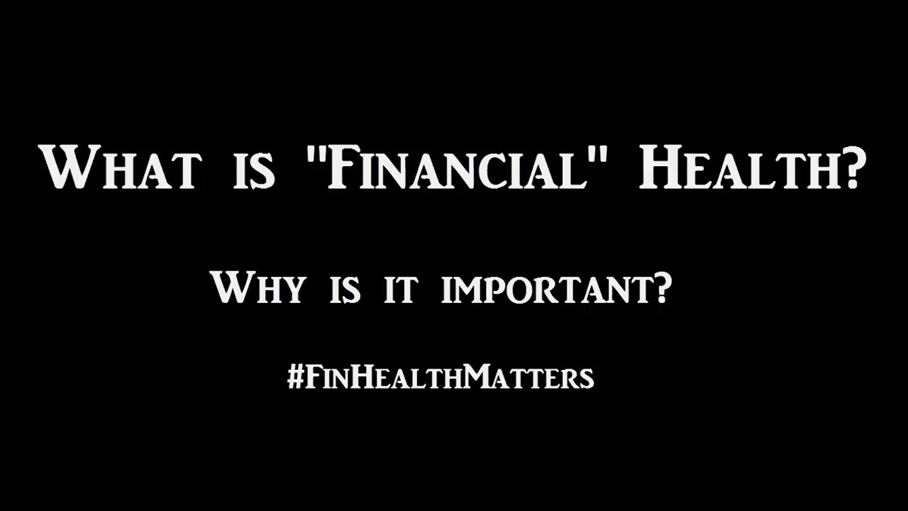 personal finance pdf What Does Financial Health Mean to You?