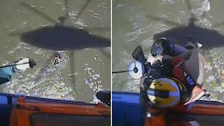 WATCH: Texas surfer rescued by Coast Guard after heavy wind, 8-foot waves push him off coast