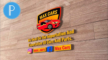 Realistic 3d wall mockup design || How to make 3d logo in Pixellab || 2021 - Pixellab