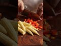 🥣 Baby Corn Soup ASMR Cooking | Easy Creamy Soup Recipe in 1 Minute #asmr #grilltime #bbqmeat