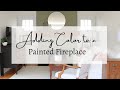 Adding Color to a Painted Fireplace