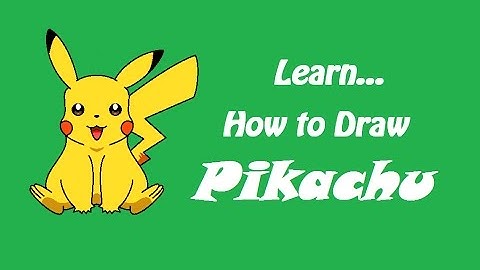 How to Draw Pikachu Pokemon | MS Paint | Easy (Using Mouse)