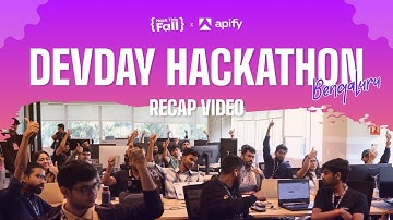 @HackThisFall x @Apify DevDay Hackathon — Bengaluru Recap