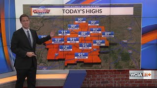Details Ian: Record heat today...and tomorrow, ahead of storms News