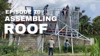 TitoW BUILDING a HOUSE in the PHILIPPINES! Assembling the ROOF (EPISODE 10)