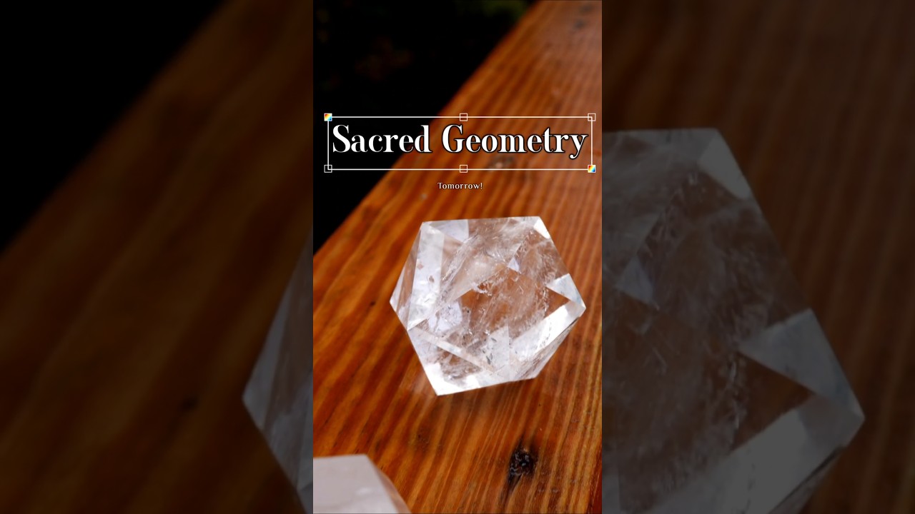 Fire, Air, Earth, Water, Aether. Sacred Geometry Crystals!✨