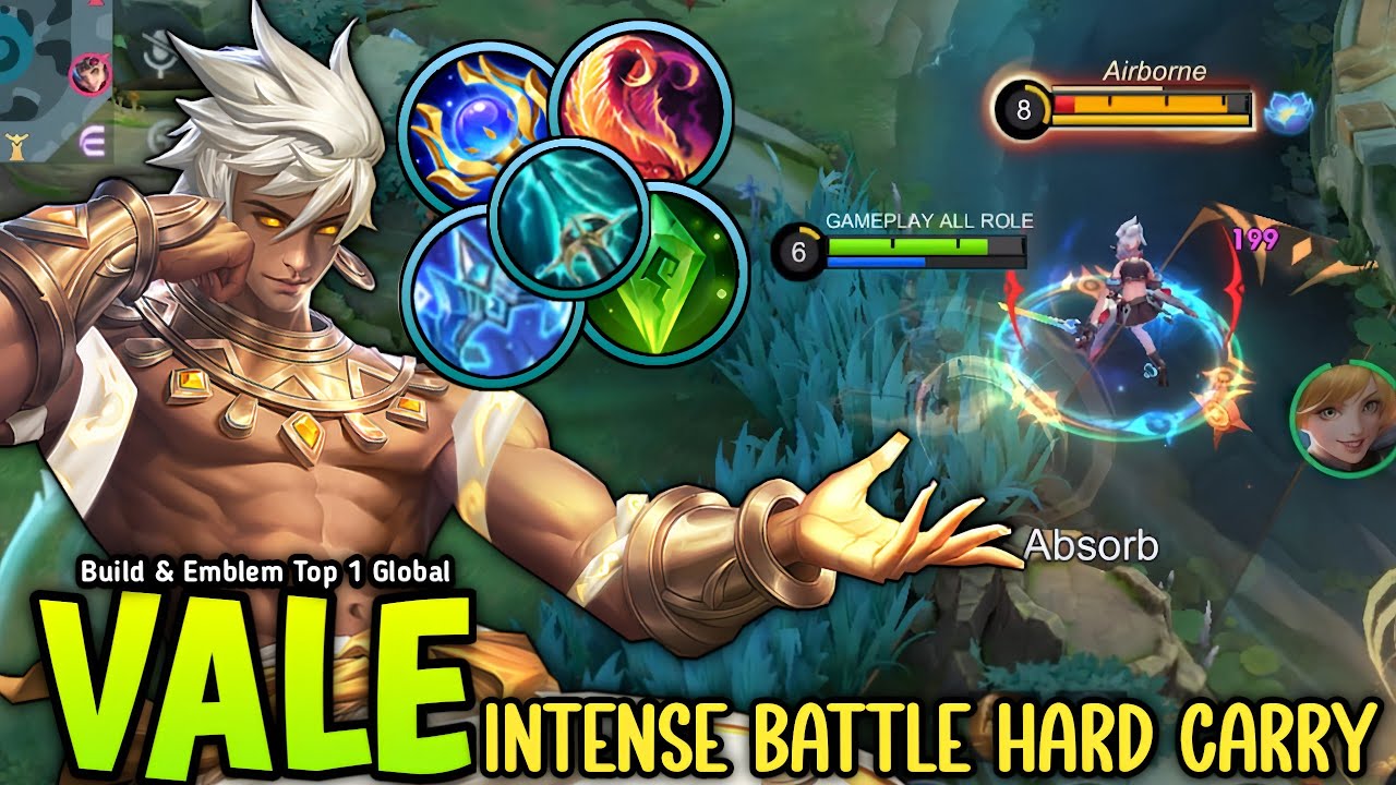 Vale Best High Damage Build For Mid Lane Super Deadly Hard Carry - Build Top 1 Global Vale