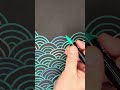 Wave line art in scales #shorts #artactivity #art #videoforkids