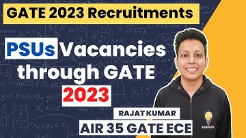 PSUs Vacancies through GATE 2023 | POSOCO, GAIL, CIL, NPCIL | Motivation for GATE 2023