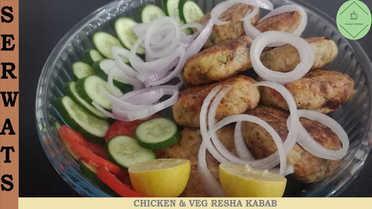 Chicken With Vegetable Resha Kebab| Cutlets Recipe | Easy To Make & Delicious