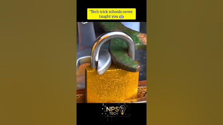 How to Break a Lock in Seconds 🔓 By  NPS TECH #shorts #npstech #technology