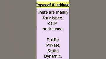 Types of IP address #ipaddress #networking #viralshort #shortsfeed #shorts #shortsvideo #network