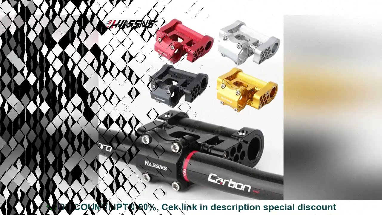 HASSNS Direct mount stem 25.4 Bicycle Handlebar double Stem Folding Bike Table Bmx Bridge Short Powe
