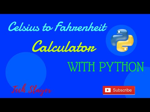 Make a Celsius to Fahrenheit calculator EASILY! by using "python" 2021.