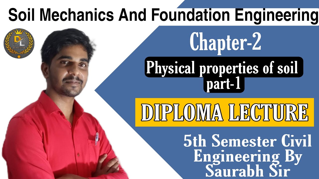 Soil Mechanics (Lecture 2) || Physical Properties of Soils || Polytechnic Civil Engineering 5th Sem.