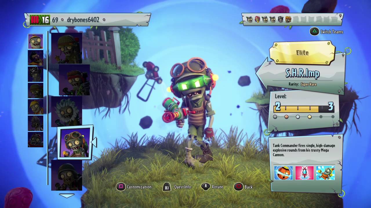 Plants vs zombies garden warfare 2 foot soldier imp? - YouTube