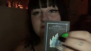 ASMR • Unboxing The Witch Casket / Tapping and soft whispering ✨