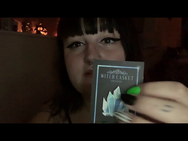 ASMR • Unboxing The Witch Casket / Tapping and soft whispering ✨