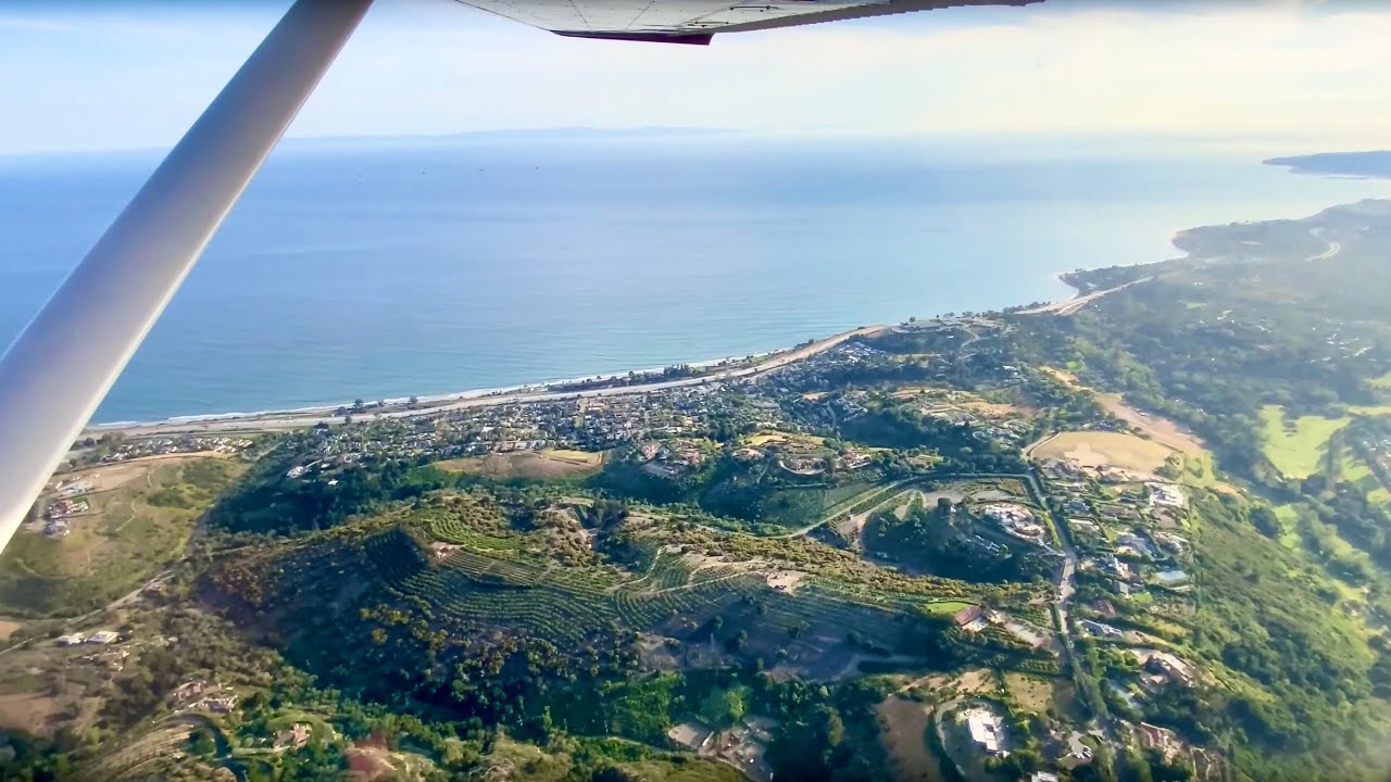 Flying over Santa Barbara