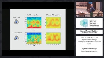 Lecture 7.5: Hynek Hermansky - Auditory Perception in Speech Technology, Part 2