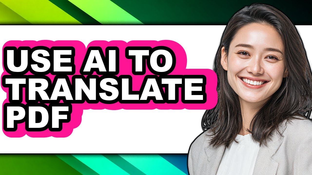 How to Use Ai to Translate Pdf (easy Method) - YouTube