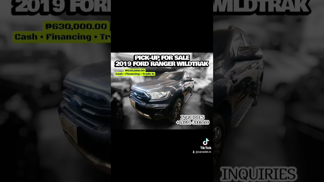 PICK-UP FOR SALE ₱630K - 2019 FORD RANGER WILDTRAK (Details nasa description below)