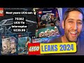 Lego leaks 2024 ucs sw nouveautes 2024 harry potter technic retour du petit papa brickmtri 