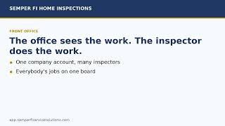 Front Office, Inspectors and Sub-Offices in the Semper Fi App screenshot 5