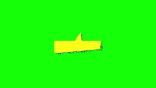 Cartoon Comic Speech Bubble Loop Animation on Green Screen | 4k | FREE TO USE