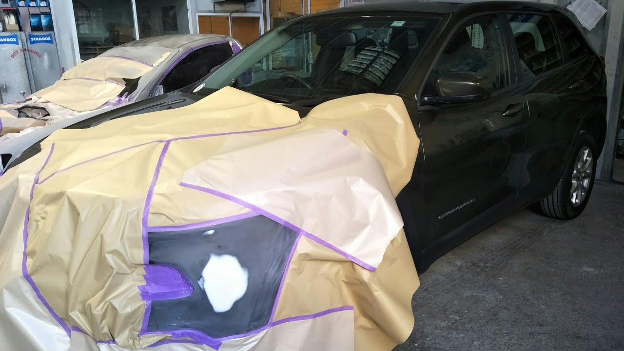 Ремонт пятен на Jeep: Часть 1. Ремонт, грунтовка и подбор цвета